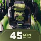 Green-Machine-62V-Brushless-22-in-Electric-Cordless-Battery-Self-Propelled-Lawn-Mower-with-2-4-0-Ah-Batteries-and-Charger-