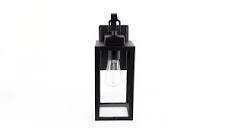 Pia-Ricco-1-Light-Matte-Black-Outdoor-Wall-Lantern-Sconce-with-Clear-Glasee