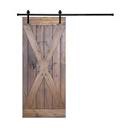 Dessliy-X-Series-42-in-x-84-in-Brair-Smoke-Finished-Pine-Wood-Sliding-Barn-Door-With-Hardware-Kit