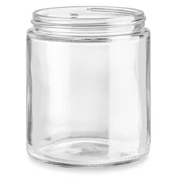 Clear Straight-Sided Glass Jars - 8 oz