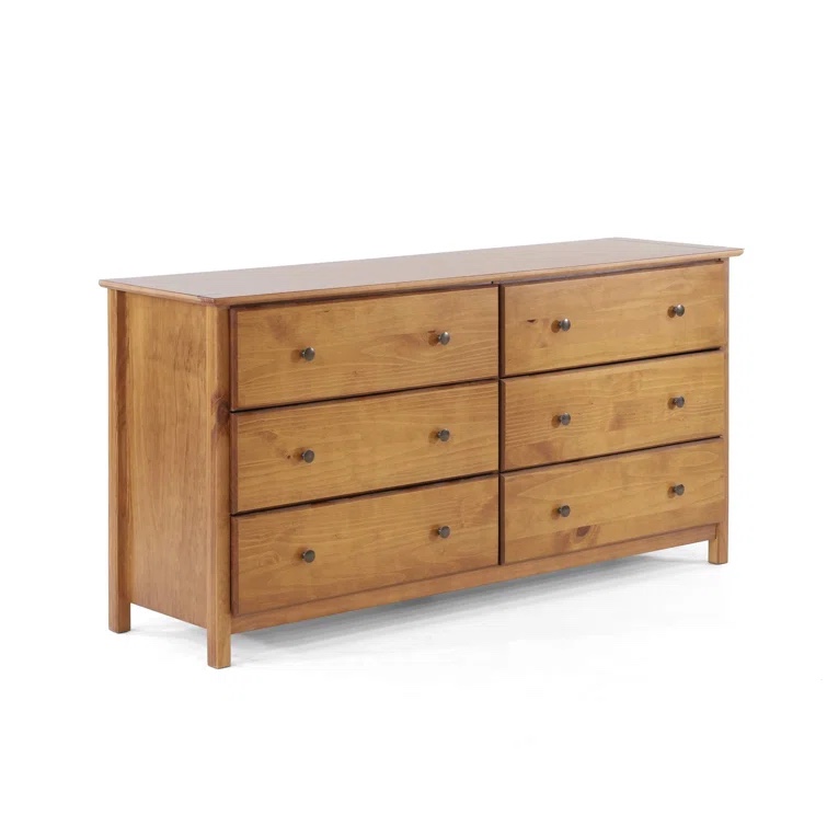 (1/3) light charcoal grey finish 6-drawer dresser drawer back & side (the image and color of the photo is similar to the file)