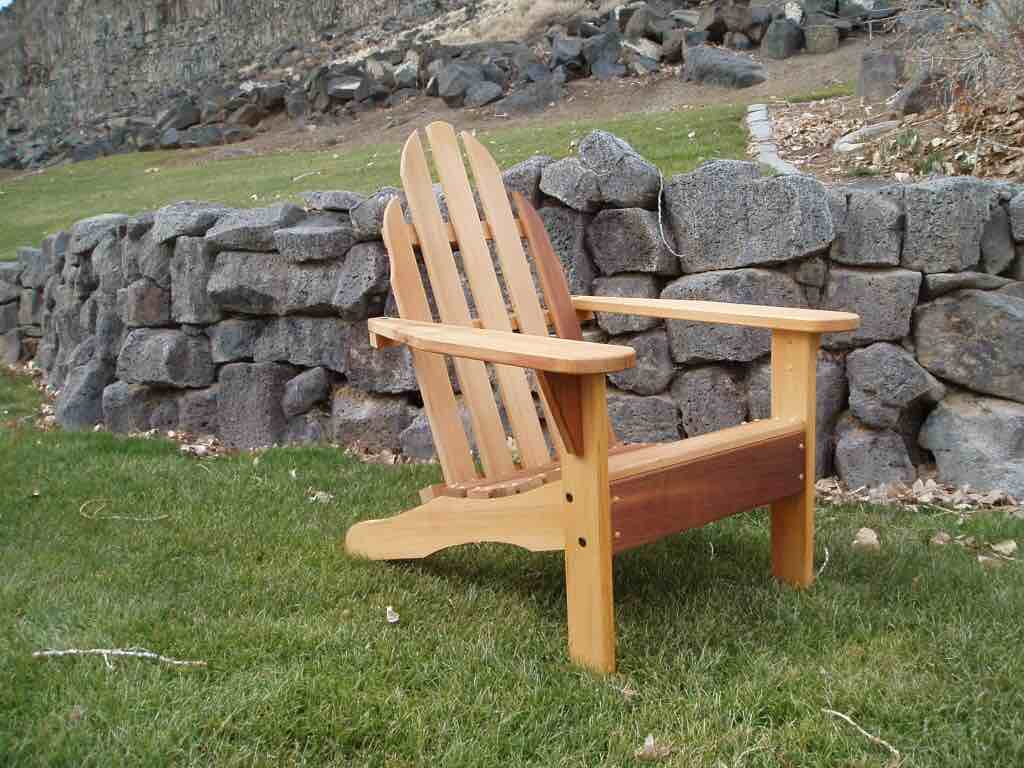 Wooden patio chair (stock photo similar)