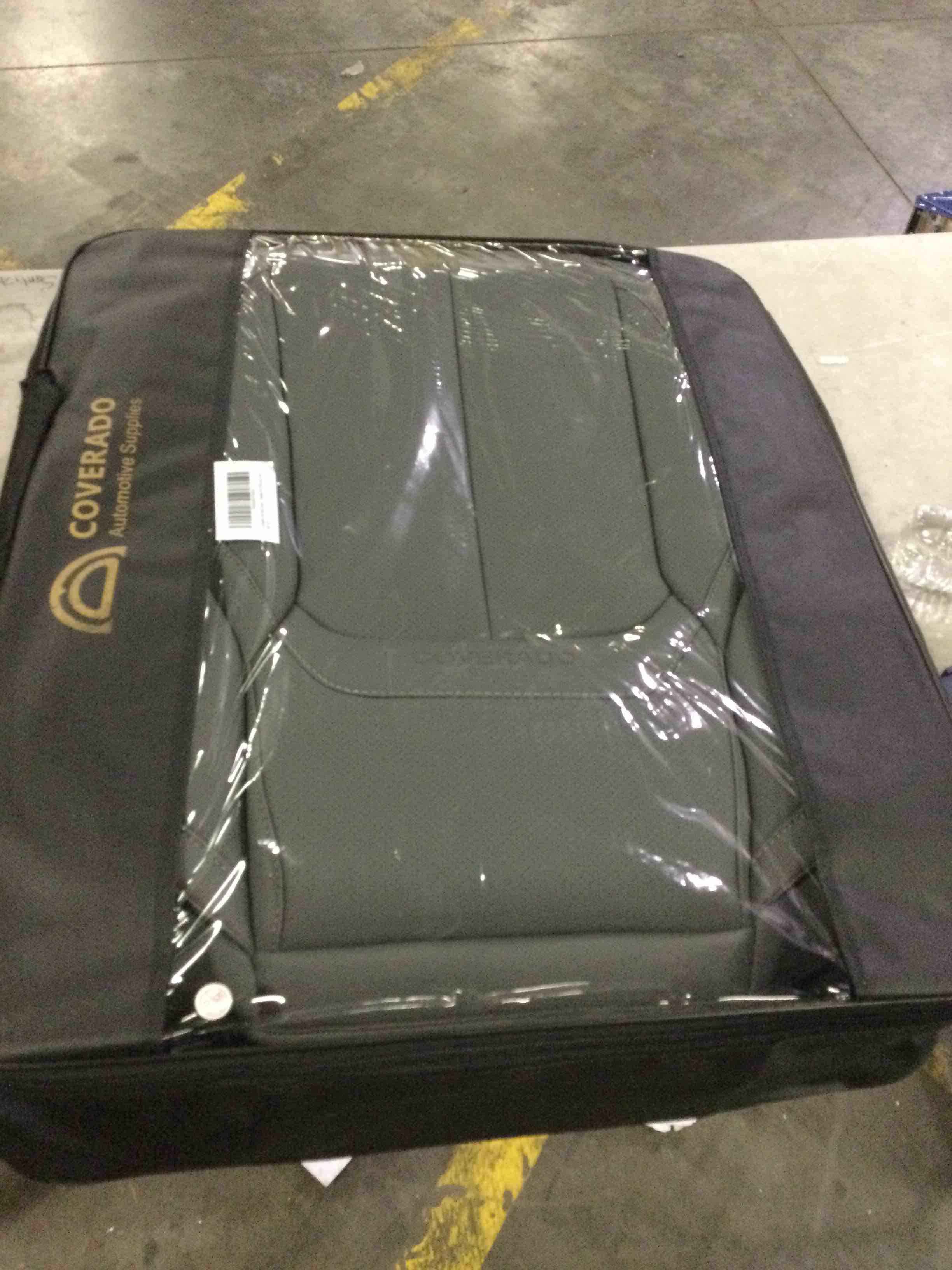 Coverado Car Seat Covers 2 Pieces, Waterproof Nappa Leather Auto Seat Protectors for Front Seats, Universal Fit for Most Sedans SUV Pick-up Truck, Gray