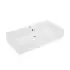 Swiss Madison Voltaire 32-1/4" Rectangular Ceramic basin Wall Mounted Bathroom Sink with Overflow and Single Faucet Hole