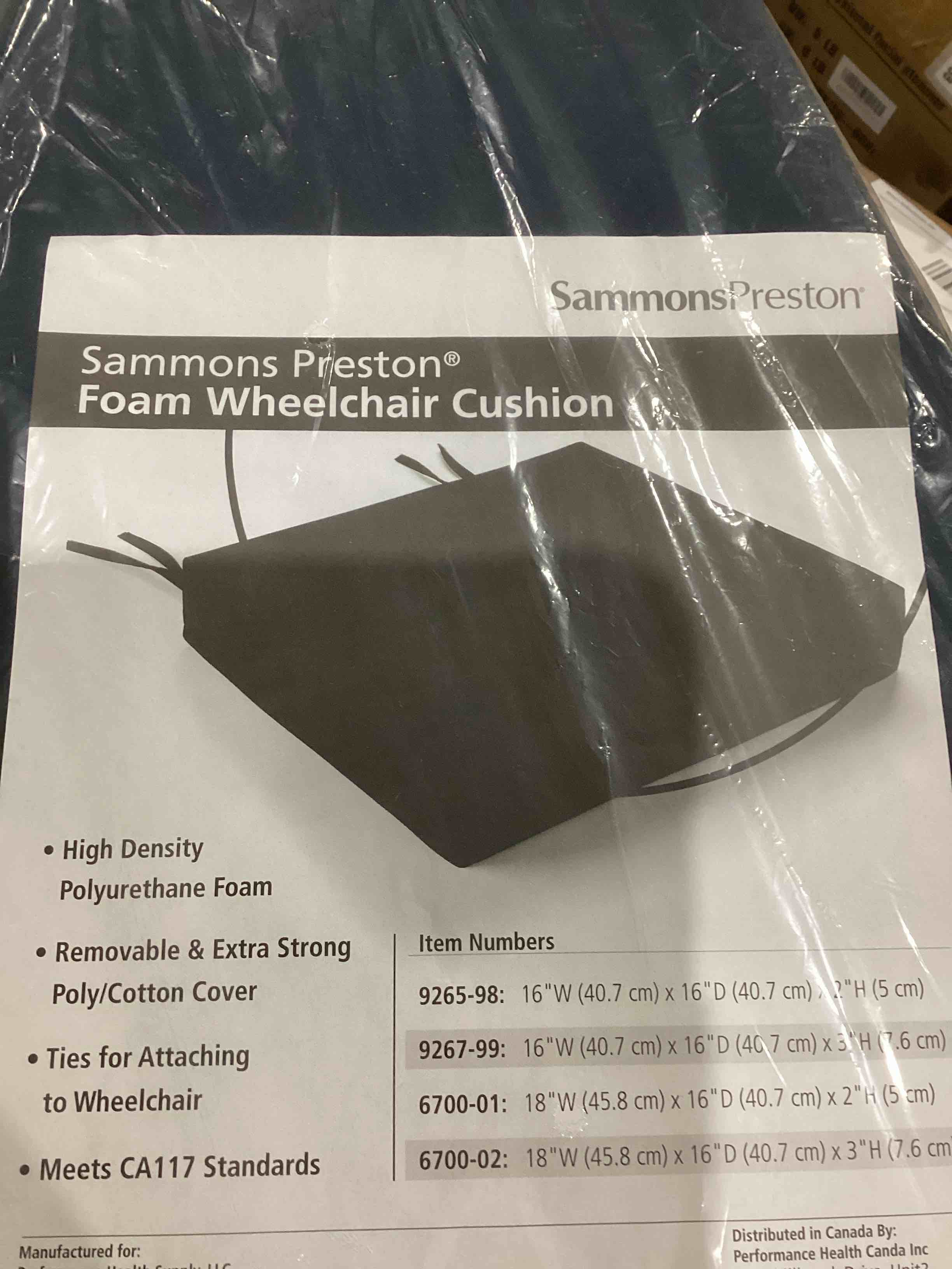 Simmons Preston Foam Wheelchair Cushion NAVY BLUE