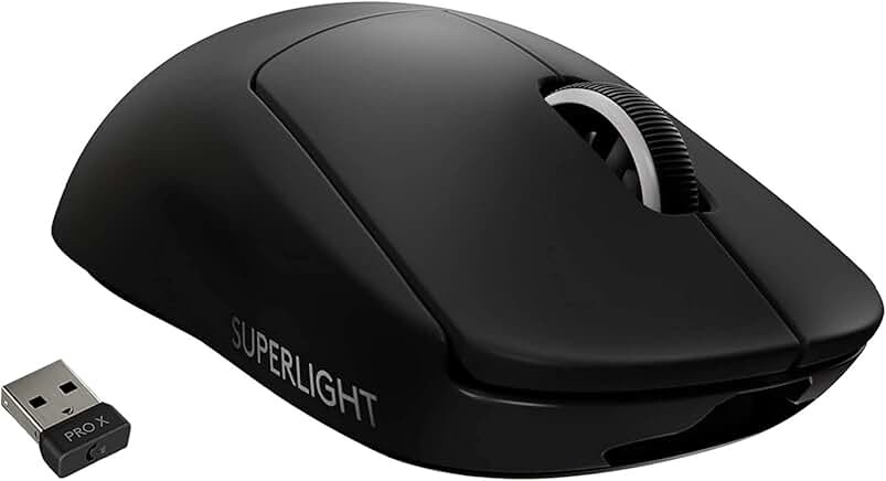 Logitech G PRO X SUPERLIGHT Wireless Gaming Mouse, Ultra-Lightweight, HERO 25K Sensor, 25,600 DPI, 5