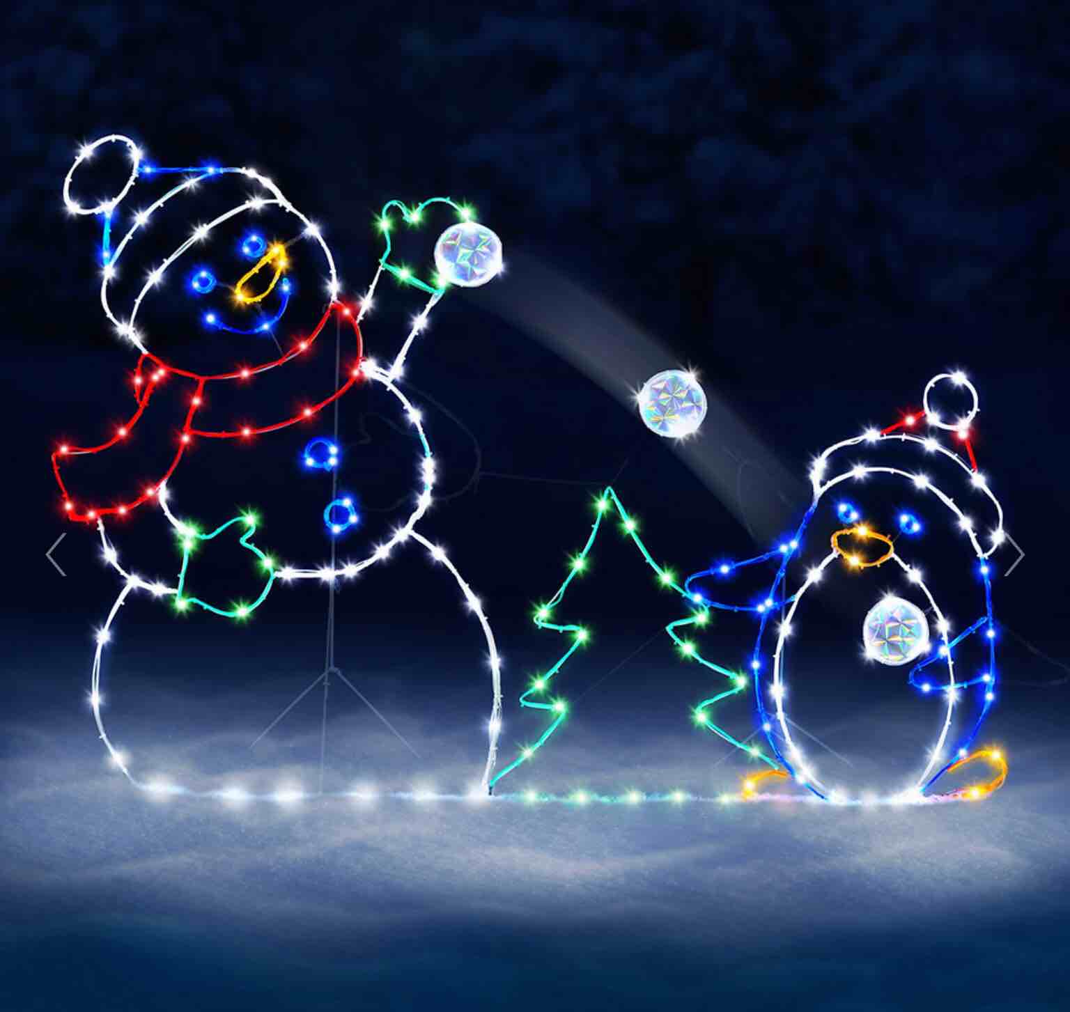 The Playful Animated Snowball Fight