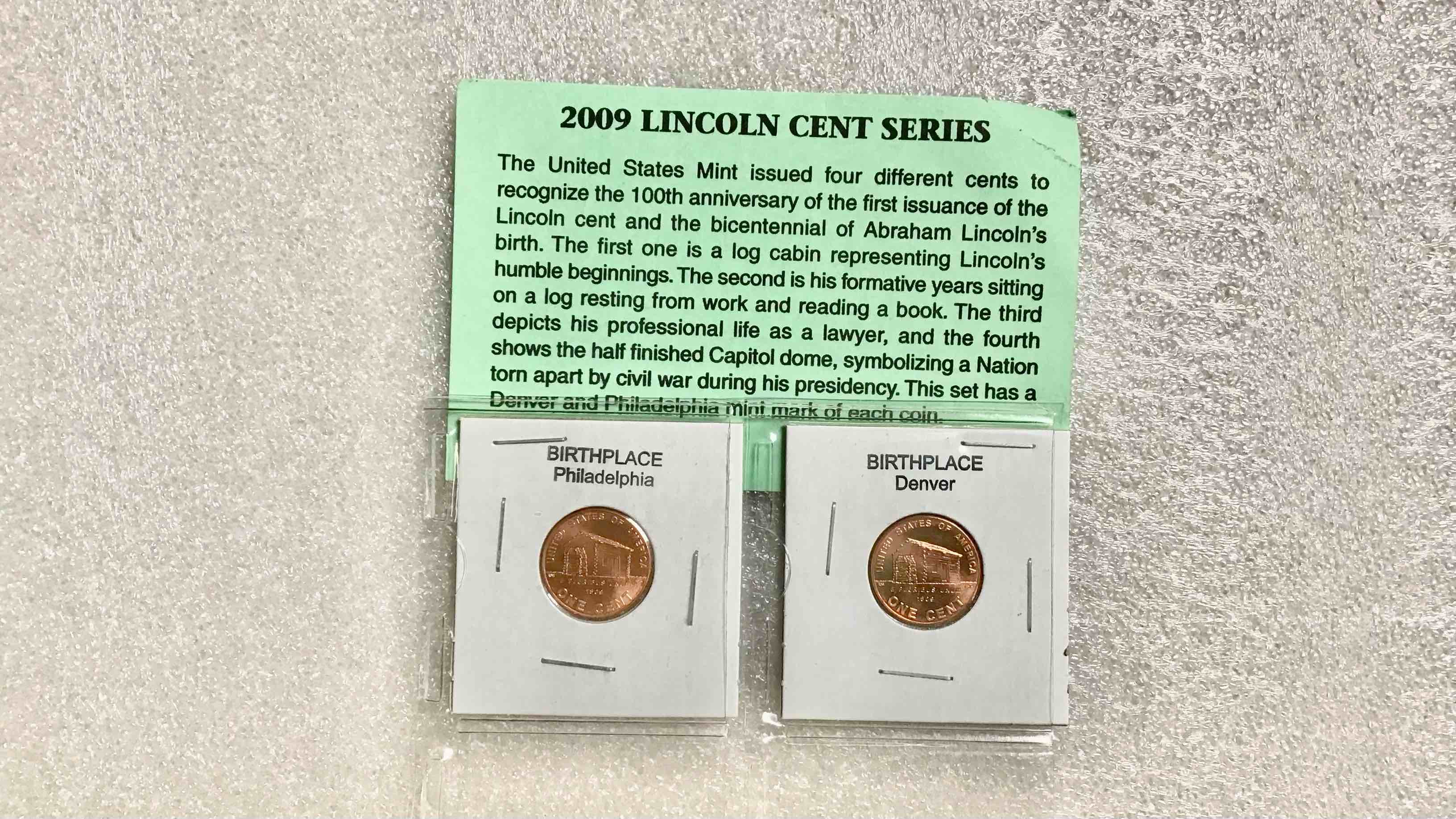 2009 Lincoln Bicentennial One Cent Collection