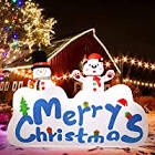 Superjare 8ft Christmas Illustration Merry Christmas 