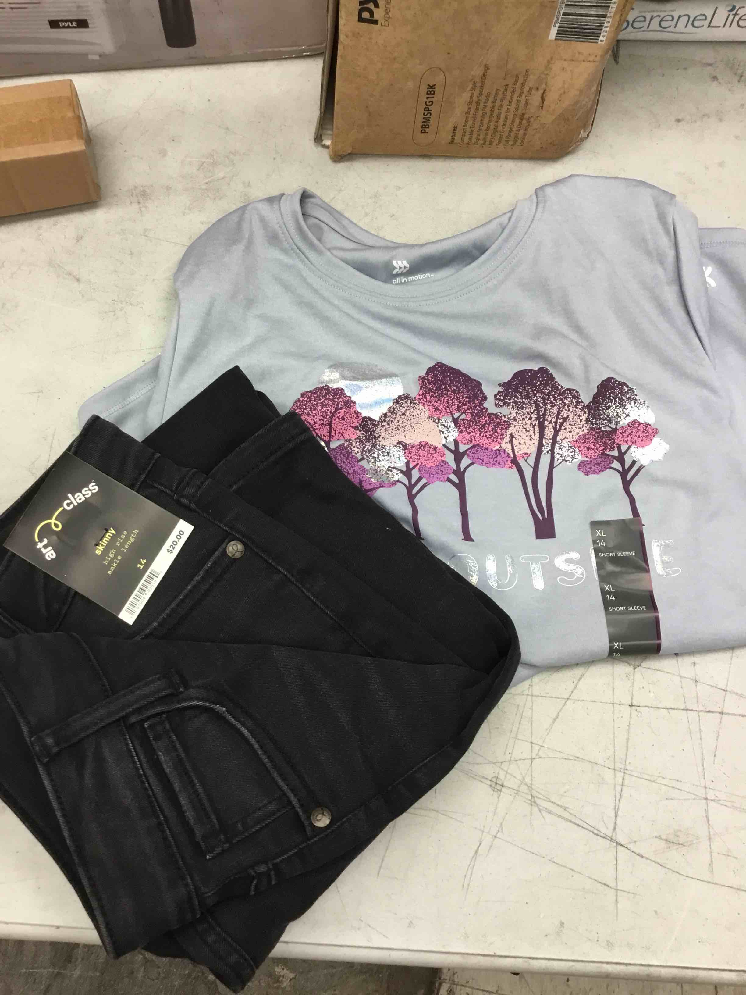 Outfit Bag Shirt and Pair of Jeans