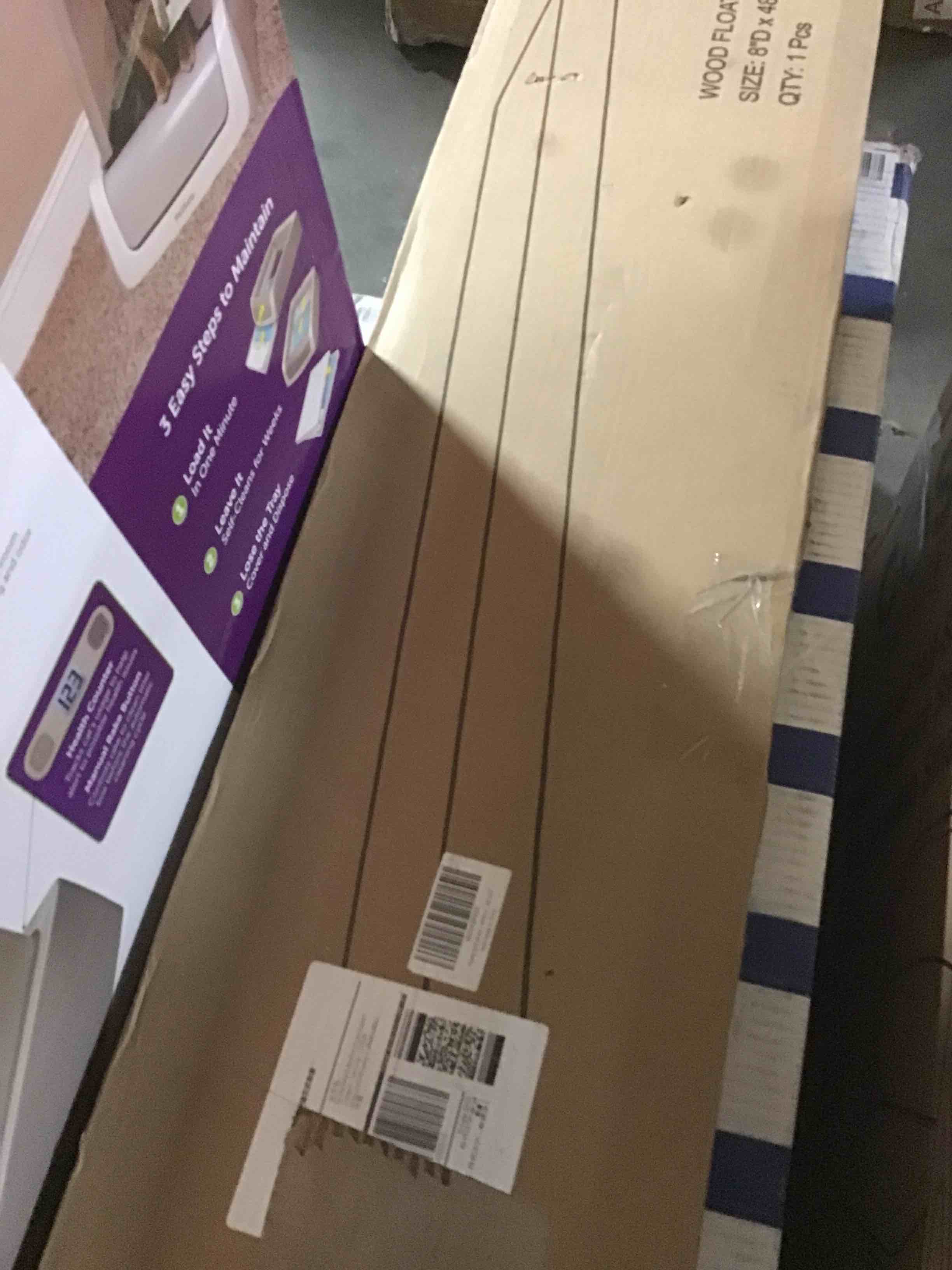 WOOD FLOATING SHELVES, ZISE 8”D x 48”x 1.4H , 1 pcs.