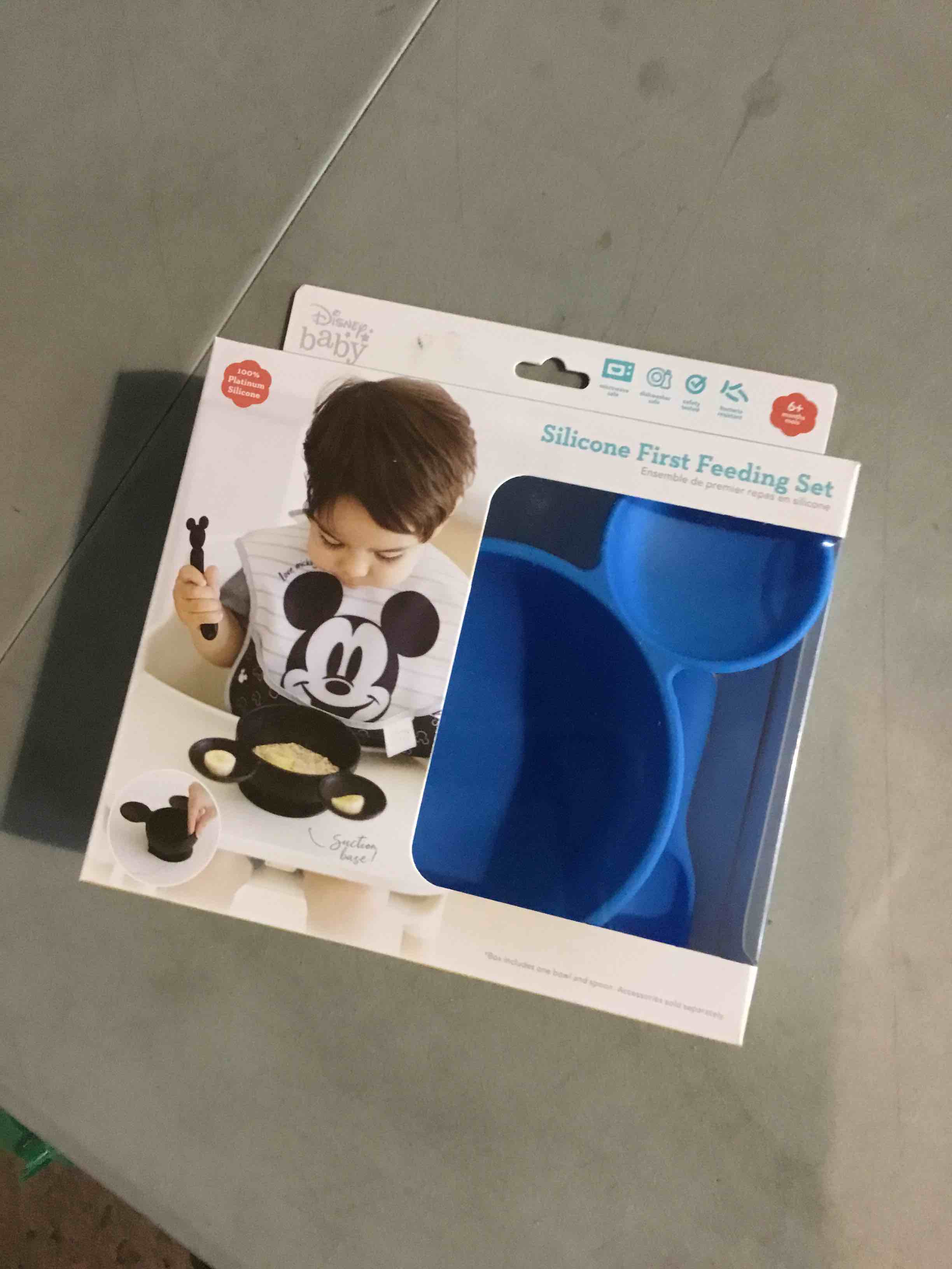 Bumkins Disney Mickey Mouse First Feeding Set - Blue