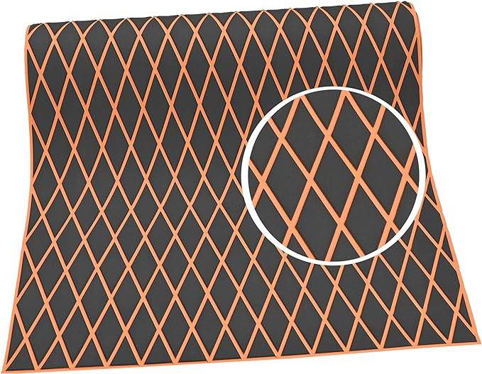 KT GuoMei 102.36”x 37.8” EVA Foam Boat Flooring Sheet Teak Decking Self-Adhesive Marine Yacht Swimming Pool Boat Decking Garden Speedboat car etc Non-Skid