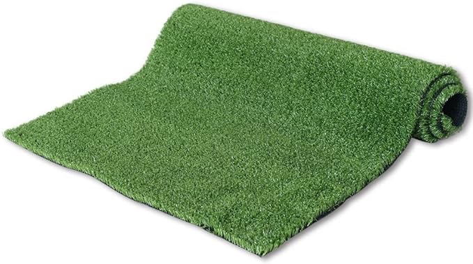 Economy Indoor Outdoor Synthetic Grass Mat, Backyard Patio Garden Balcony Rug, 