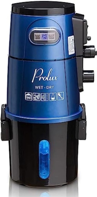 Prolux Professional Shop Blue Wall Mounted Garage Vac Wet Dry Pick Up