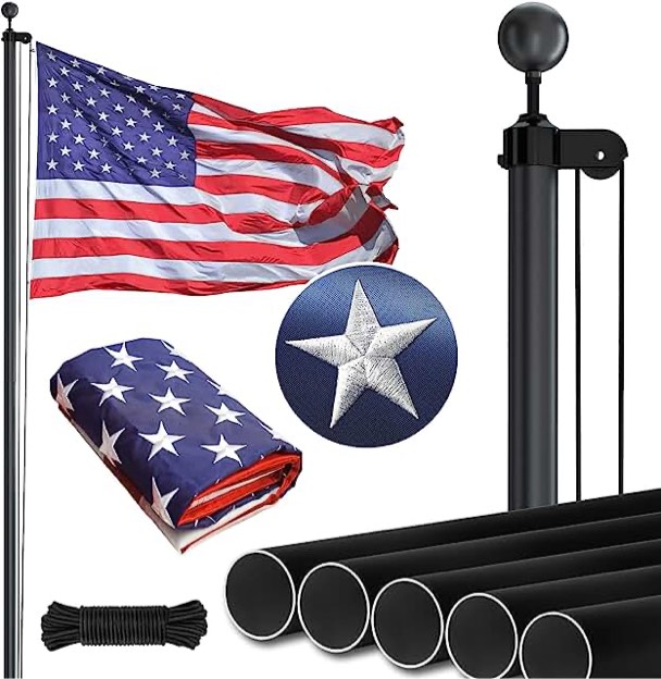 Nelxinjo Extra Thick Aluminum Flag Pole