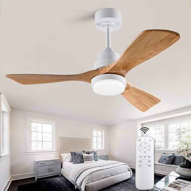 Ceiling Fan with Light, Black, DM33029