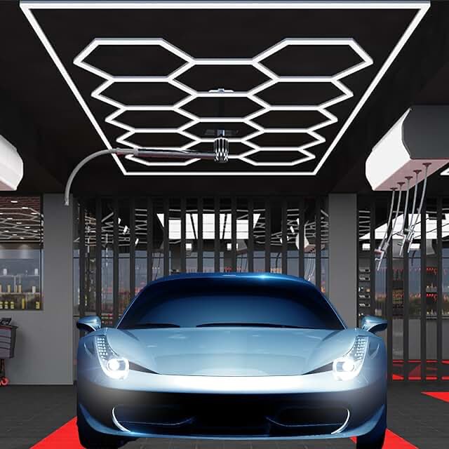 Hexagon LED Garage Light