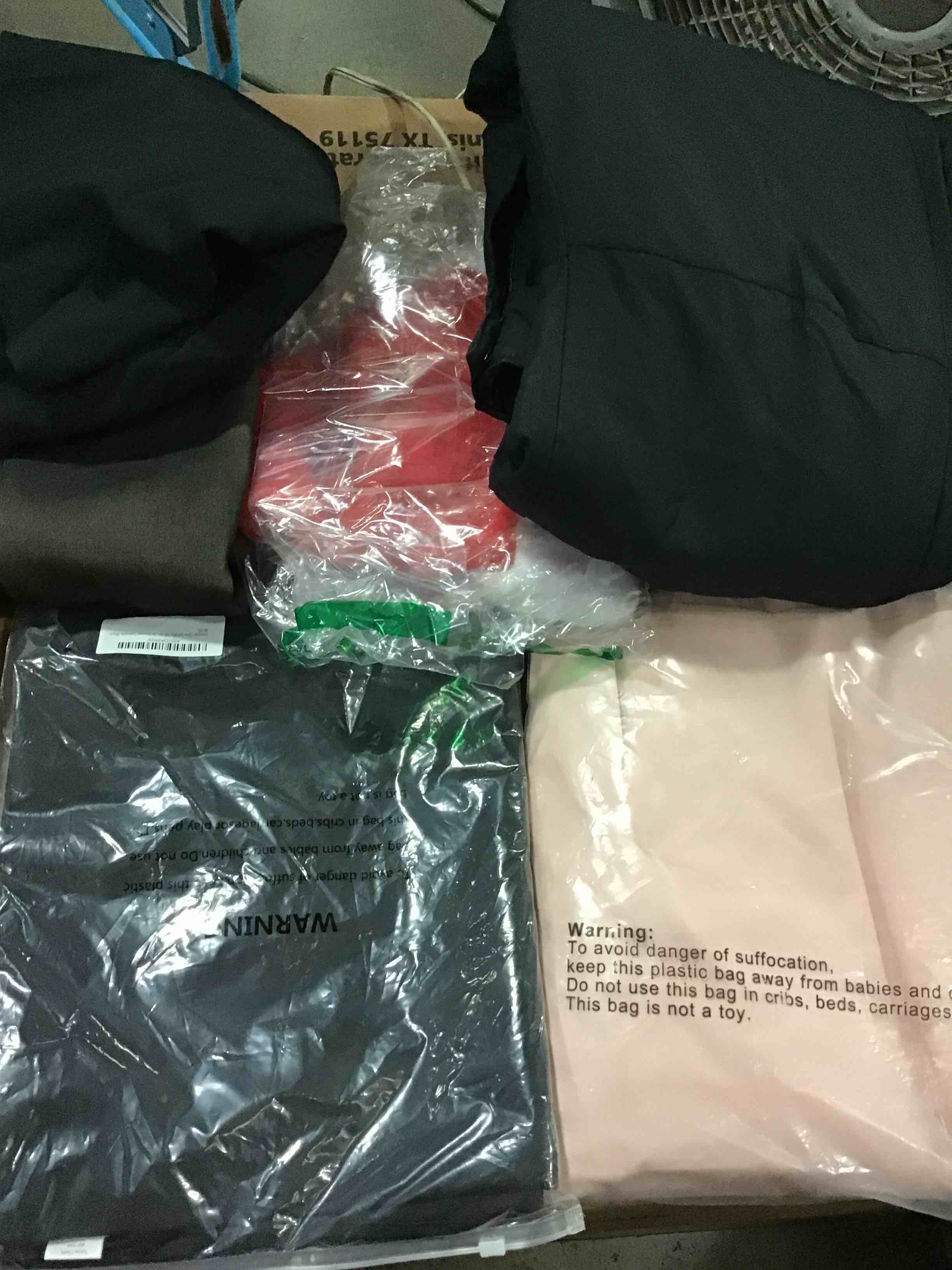 Multiple assorted clothing different sizes clothes, 