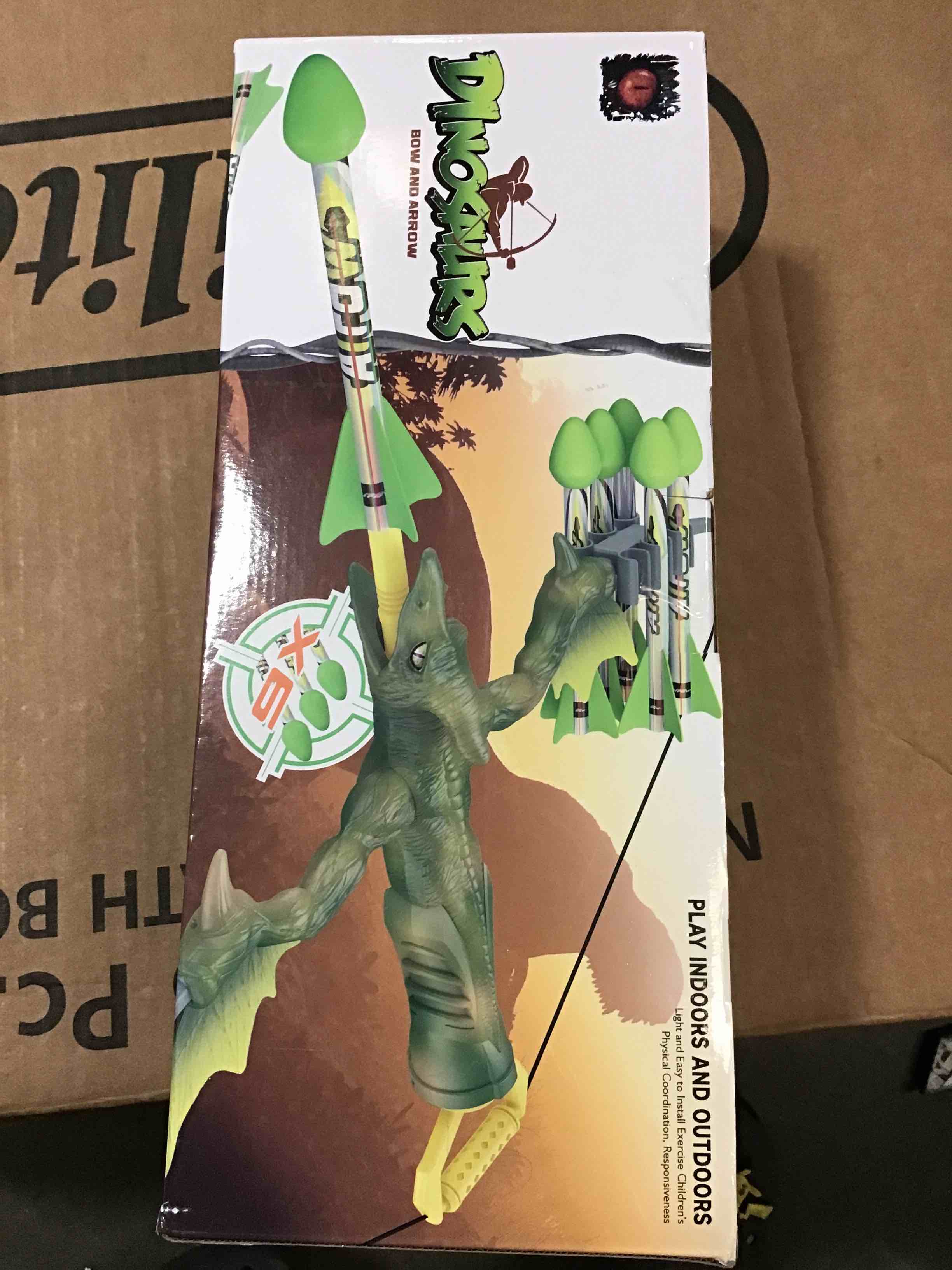 Dinosaurs Bow and arrow, Play indoor and outdoors.