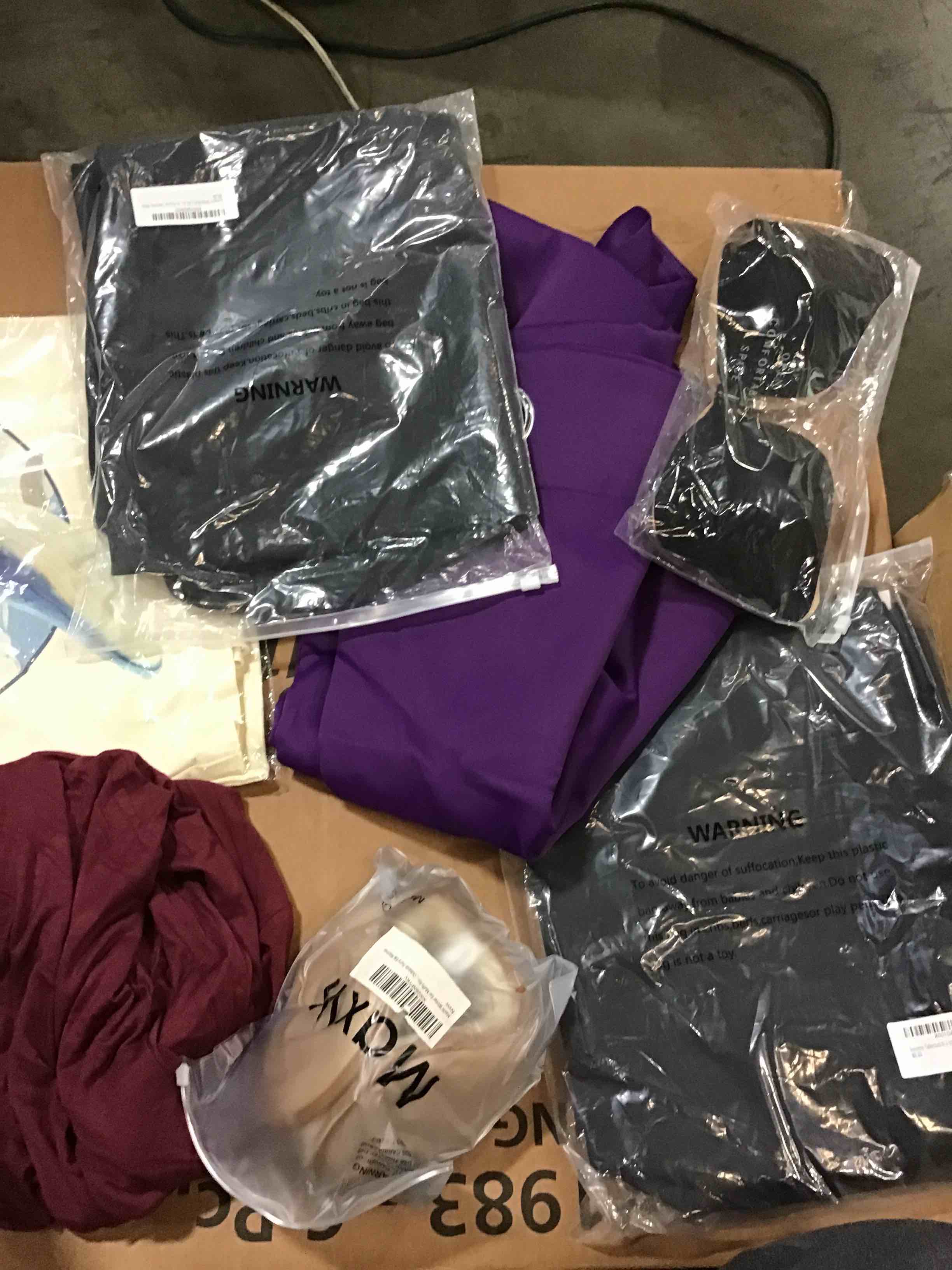 Multiple assorted clothing varieties models 