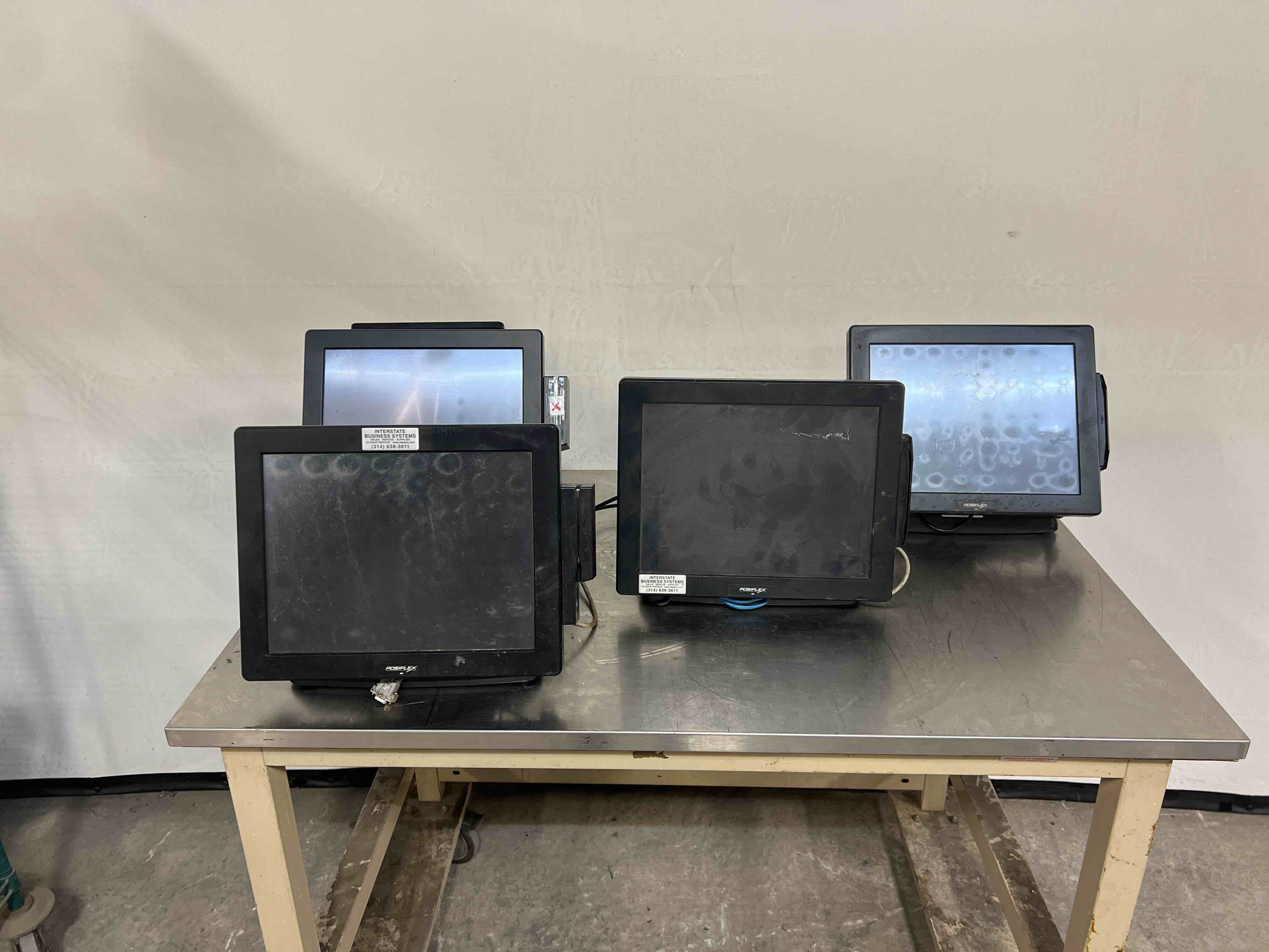 LOT OF FOUR POSIFLEX TOUCH TERMINALS