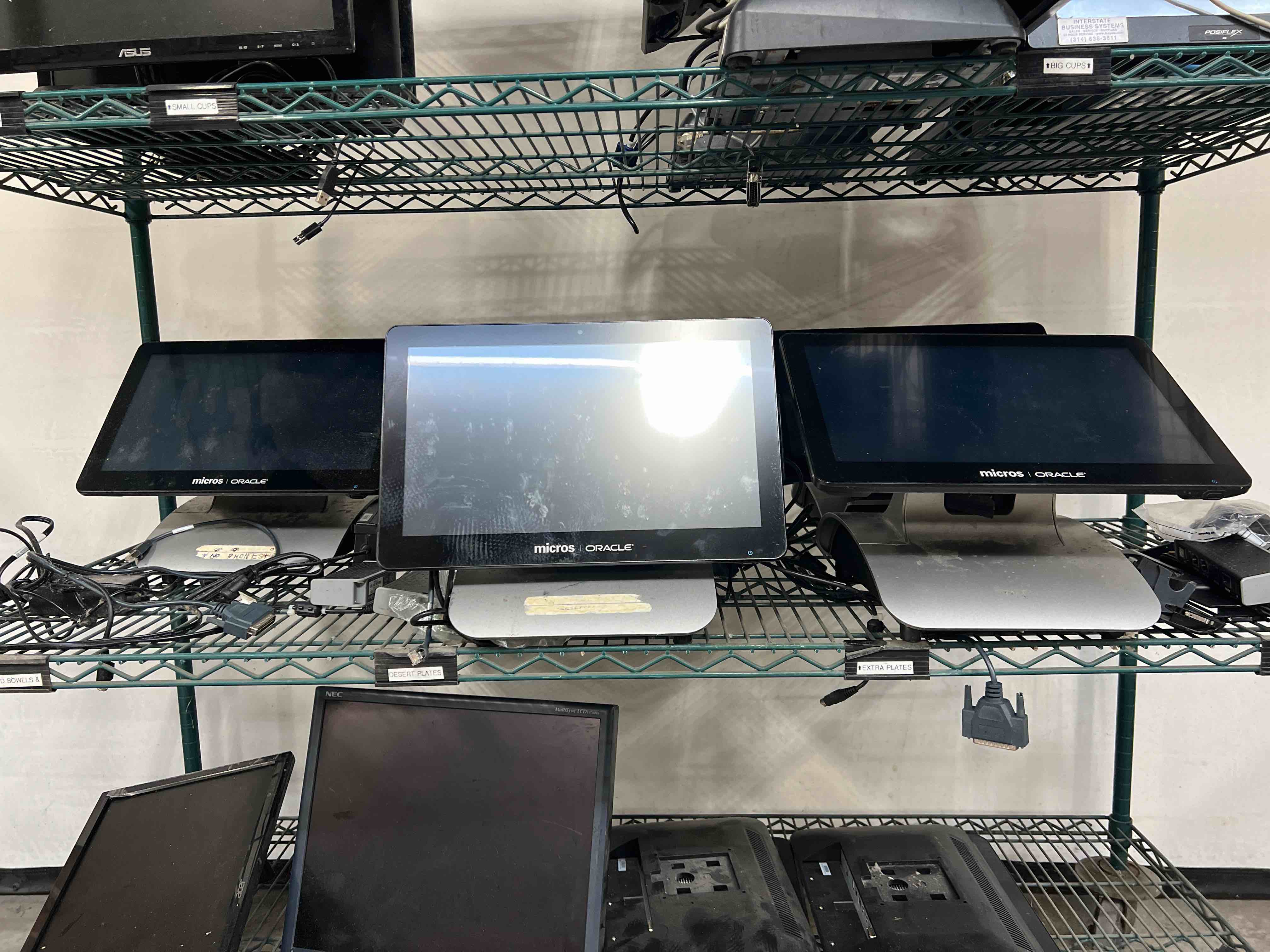 LOT OF FIVE MICROS ORACLE POS TERMINALS