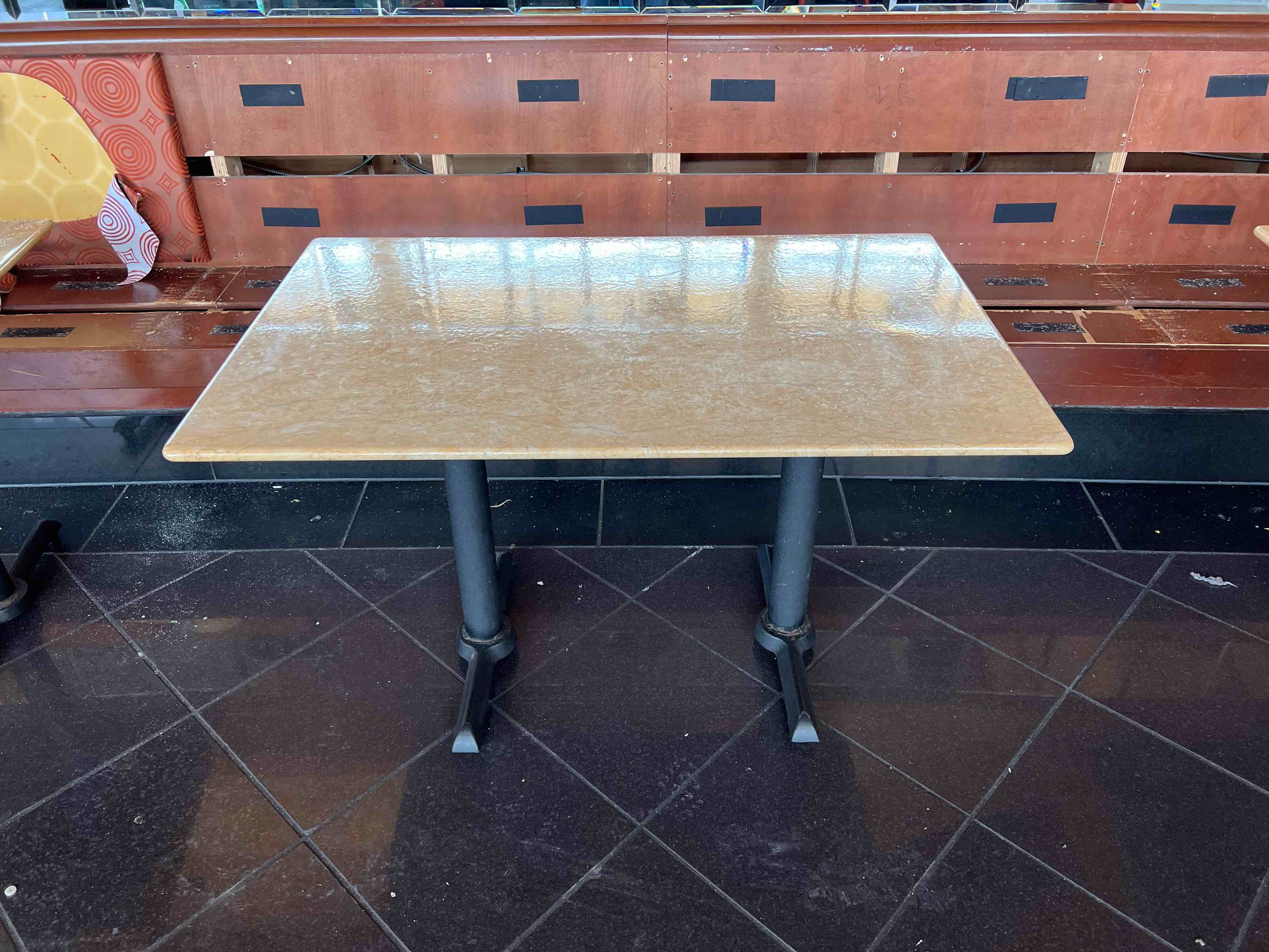 48 x 30 INCH HEAVY MARBLE STANDARD HEIGHT TABLE