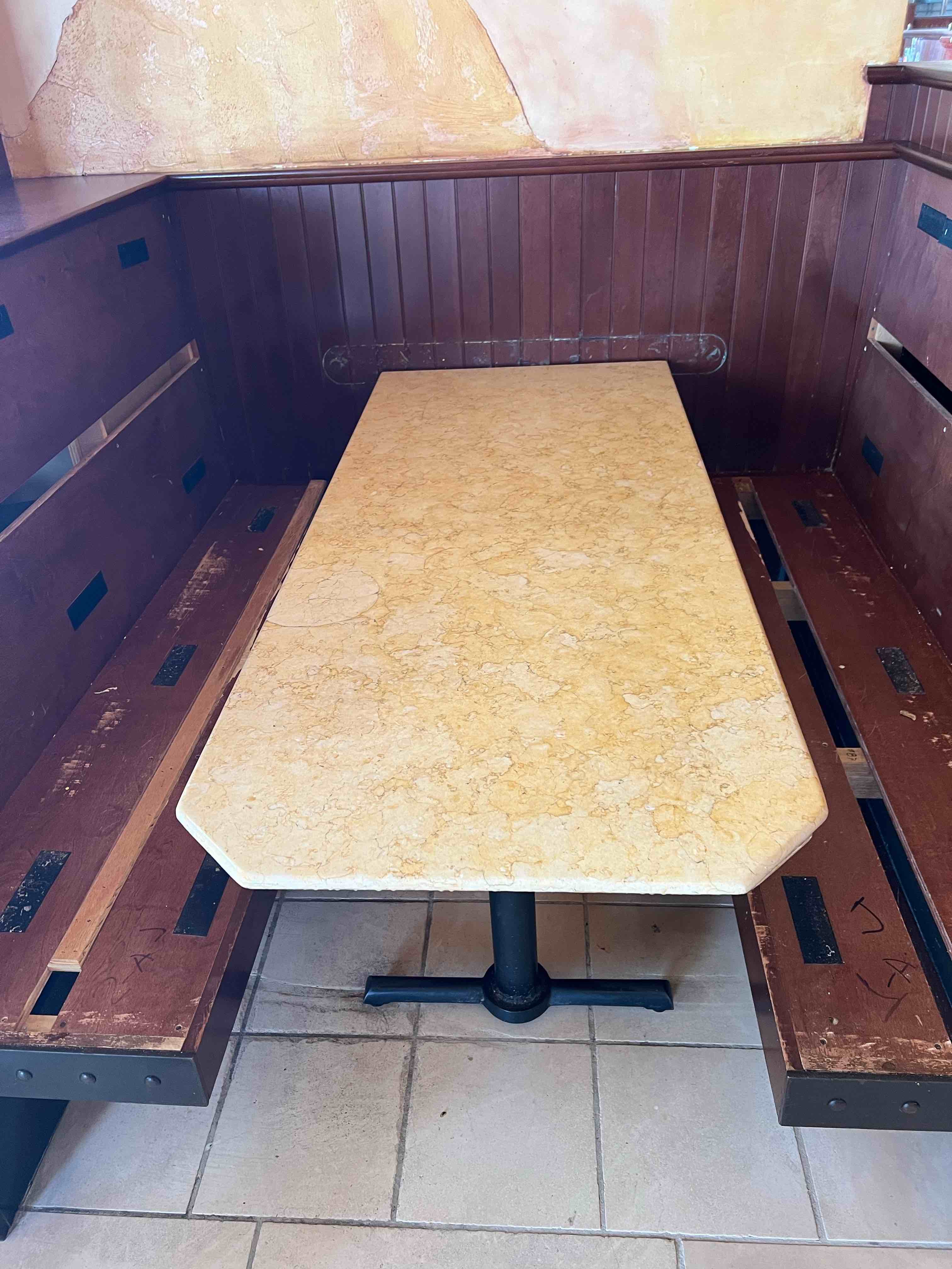 72 x 28 INCH HEAVY MARBLE STANDARD HEIGHT TABLE