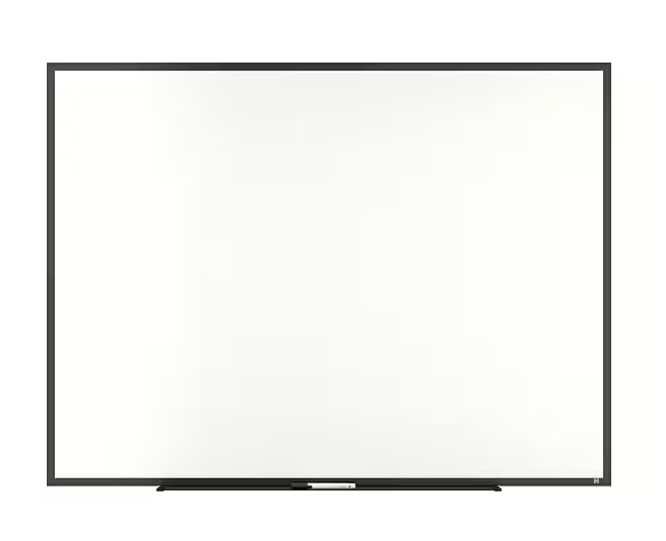 TRU RED™ Melamine Dry Erase Board, Black Frame, 4' x 3' (TR59363)