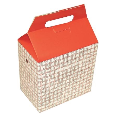 Dixie, H2 Plaid Cartons, Red,  Pack 125