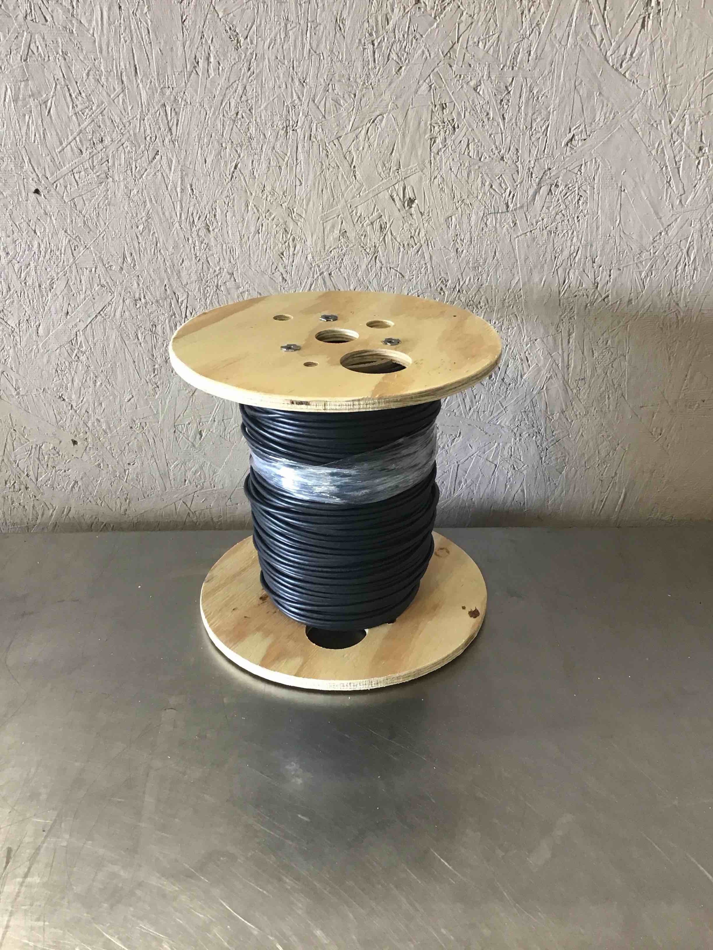 500 FOOT ROLL OF BLACK 350MHz CAT5E SOLID PLENUM WIRE