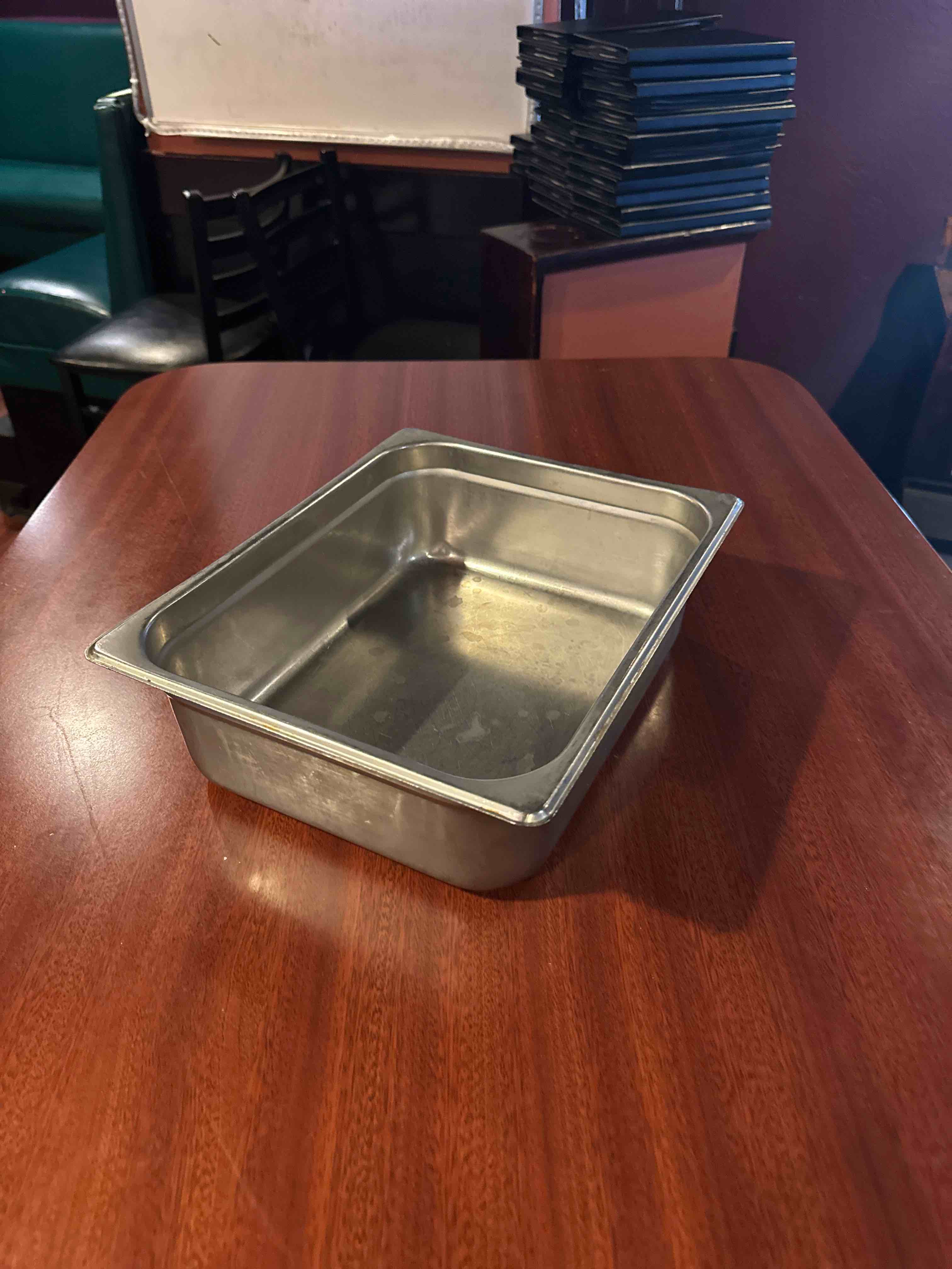 STAINLESS STEEL HALF SIZE 4 INCH DEEP INSERT PAN