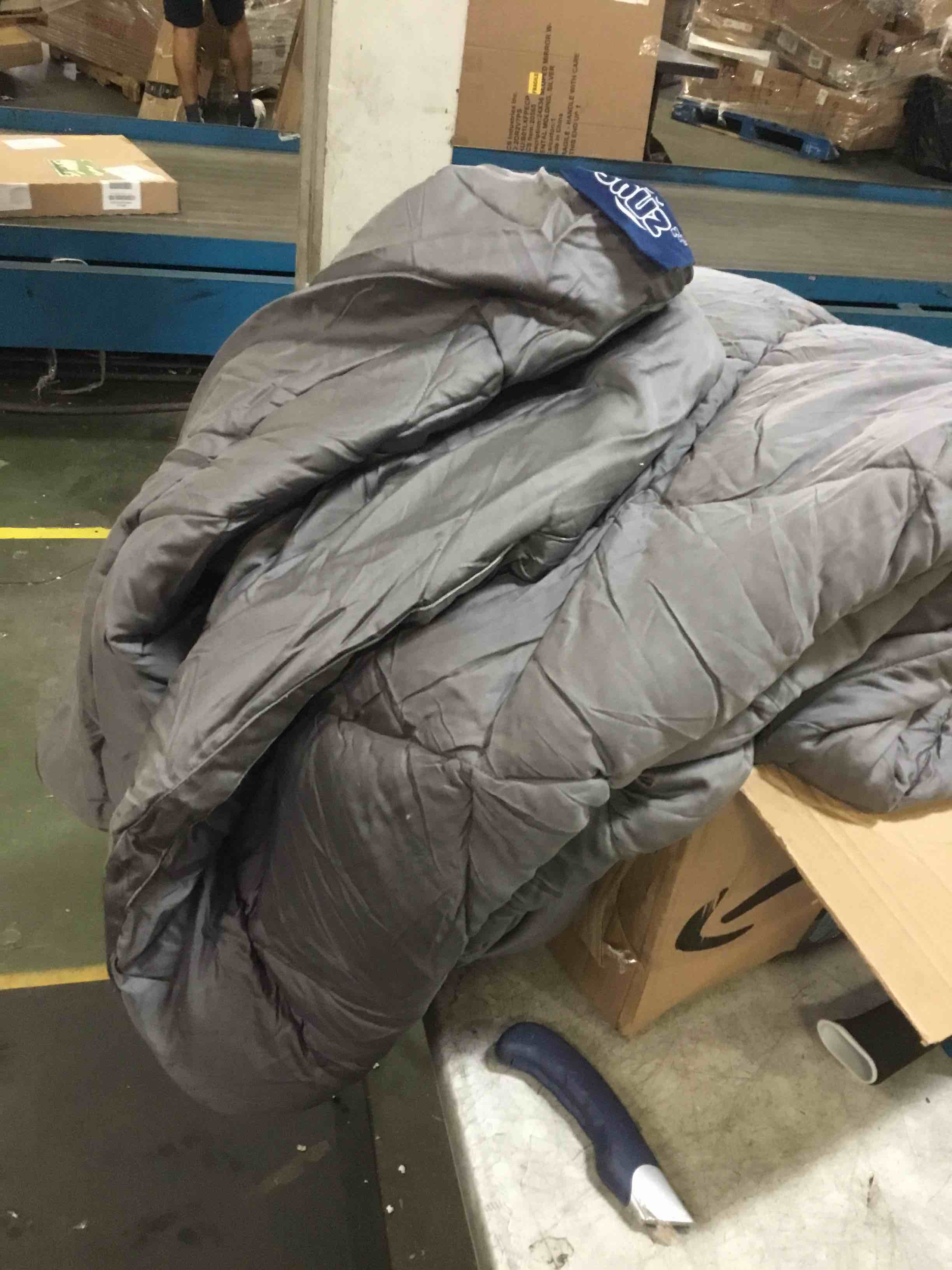 snuz gray full size comforter