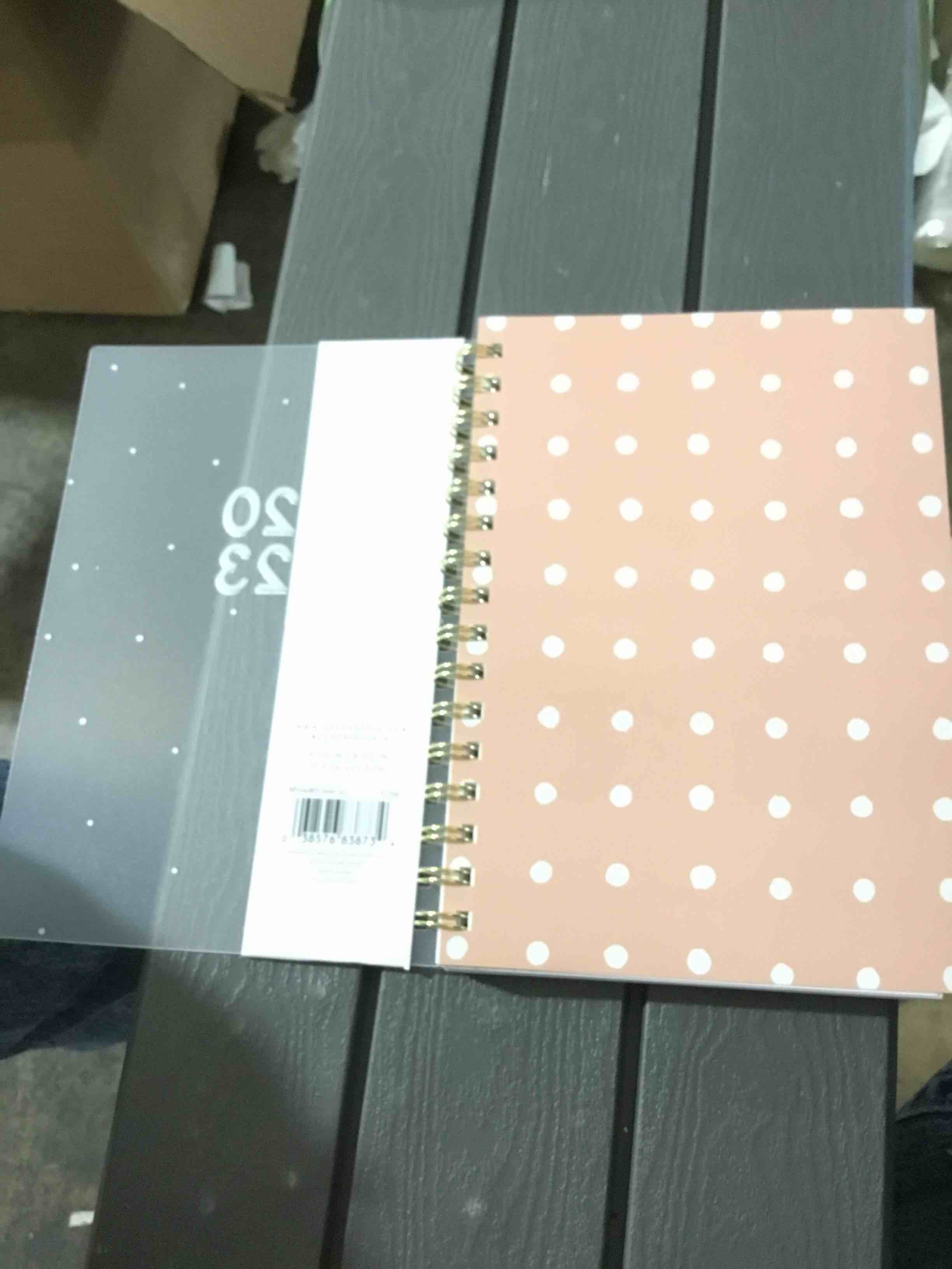 sugar paper planner pink white polka dots 