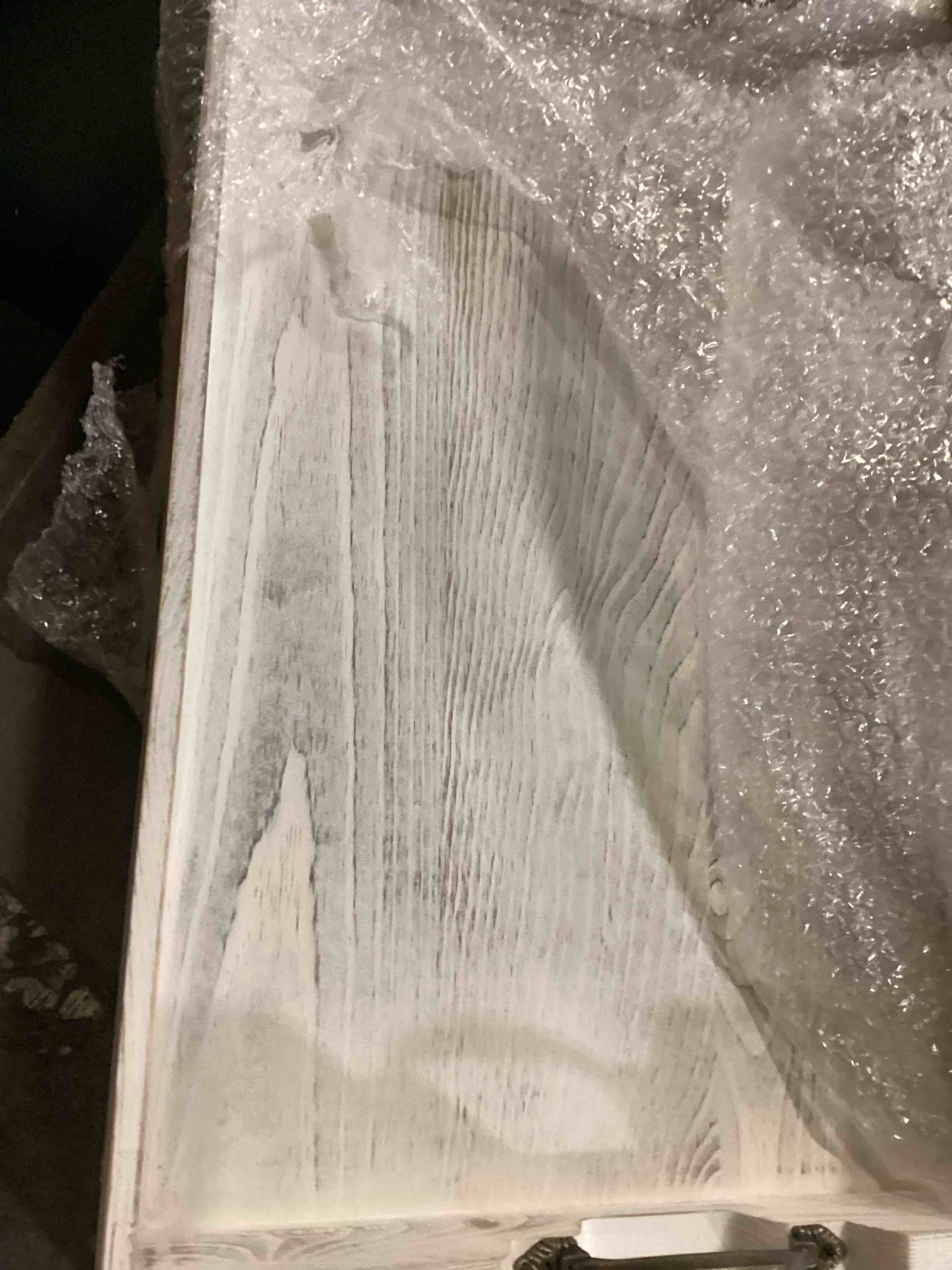 Large Wood Rectangular Serving Tray 20 x 14 Inch Rustic Wooden Ottoman