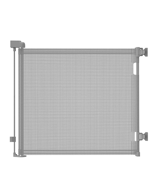 Retractable Baby Gate,Mesh Baby Gate or Mesh Dog Gate,33" Tall,Extends up to 55" Wide,Child Safety Gate for Doorways, Stairs, Hallways, Indoor/Outdoor?Black,33"x55"