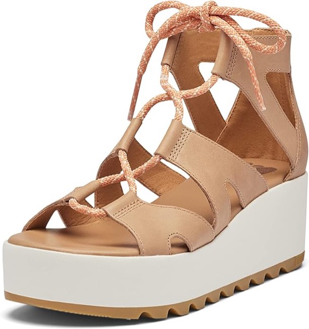 (SIZE 9.5 )Sorel Women's Cameron Flatform Lace Sandals