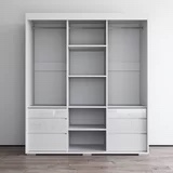 (It's just the bidrio) Monaco 3 Door Modern 71" Wardrobe with Mirror