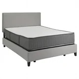 Boxspring ONLY(similar)Pemberly Row 12" Firm Flippable Queen Memory Foam Mattress in White