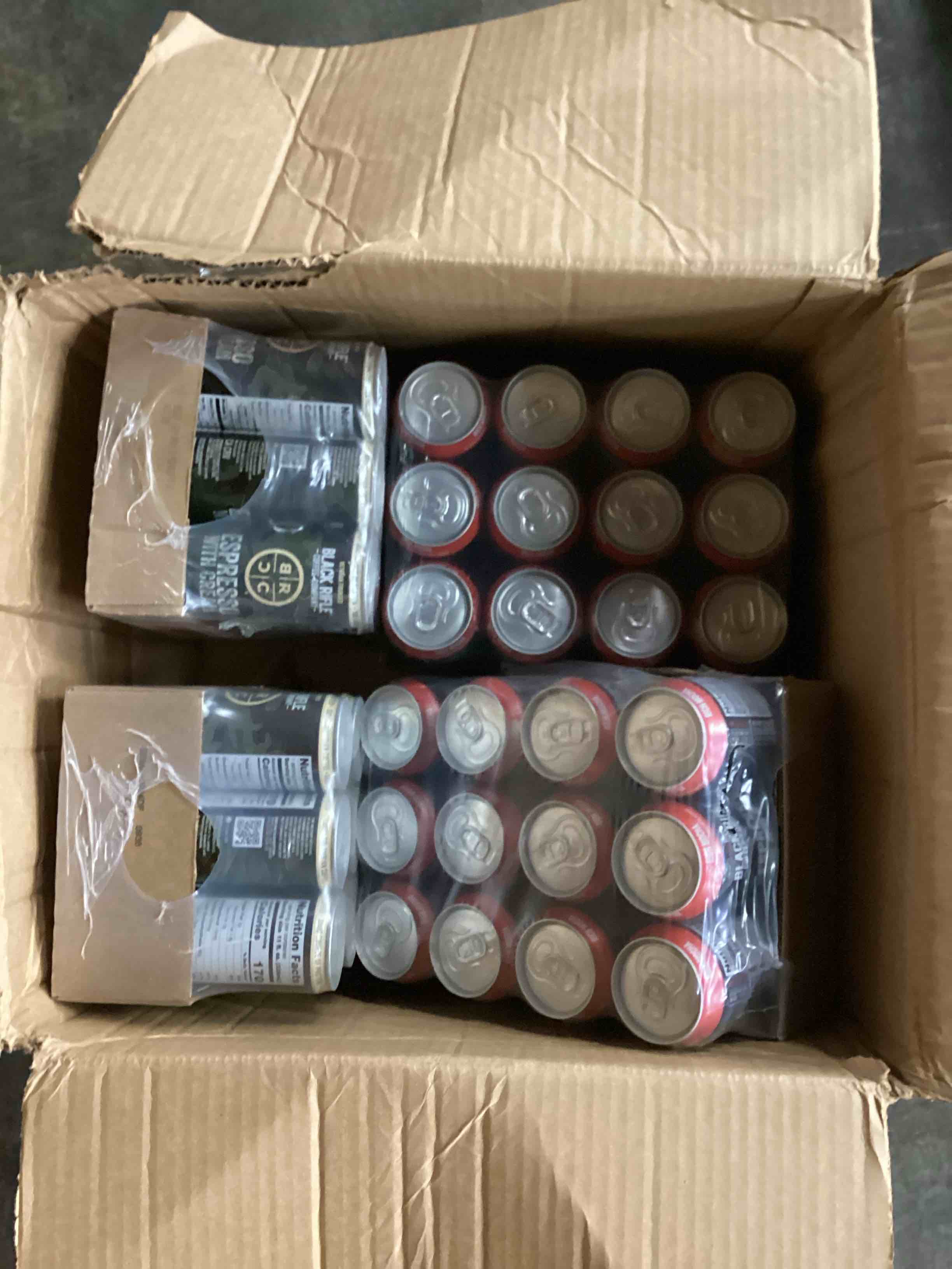 4 variety 12 pack Black Rifle, Coffee, 100% Columbian, Rich Mocha, Espresso, 15 Ounce