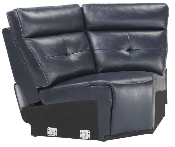 (box 6 of 6)Homelegance Furniture Avenue Corner Seat in Navy 9469NVB-CR