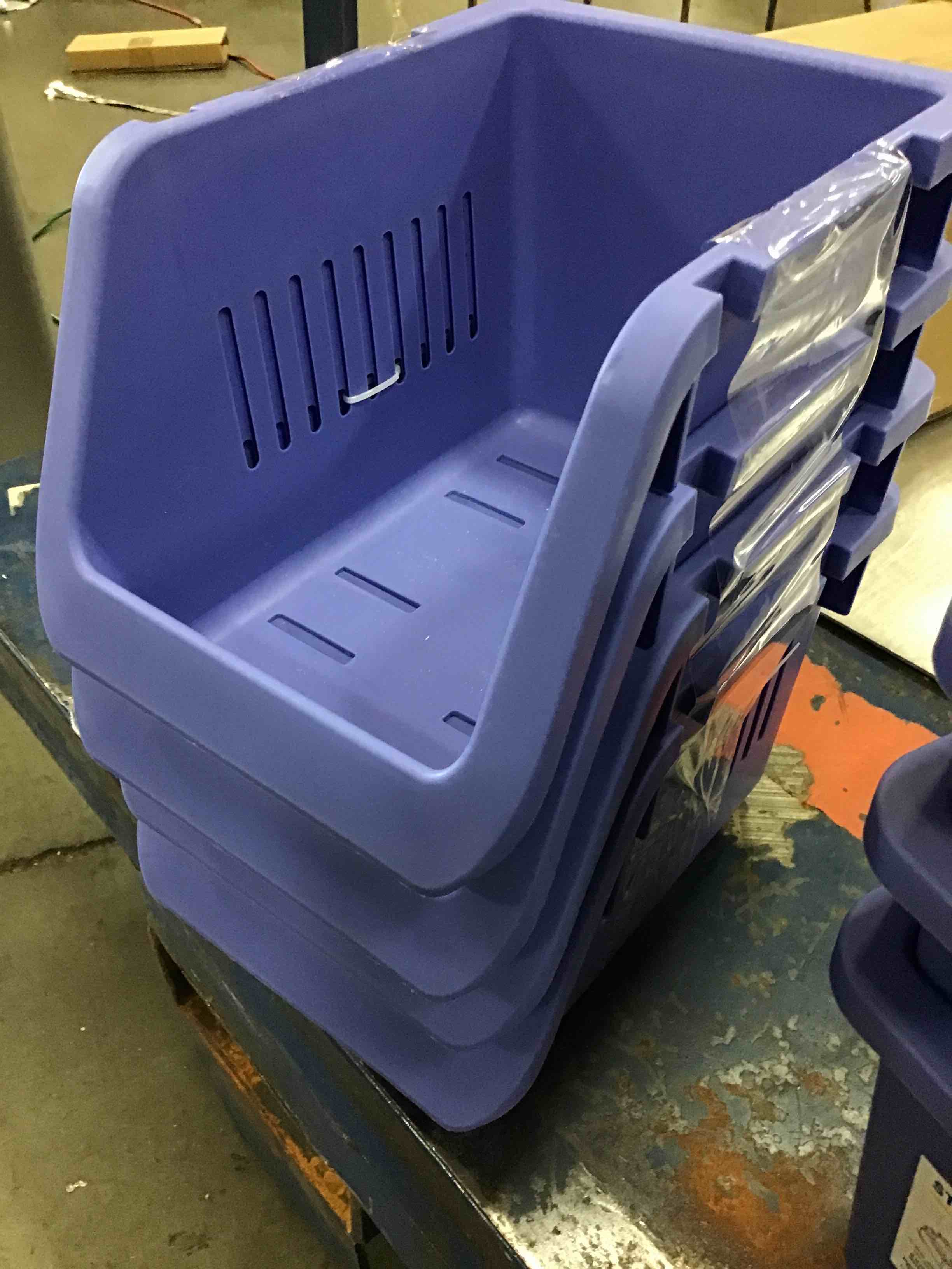 stackable organizer purple