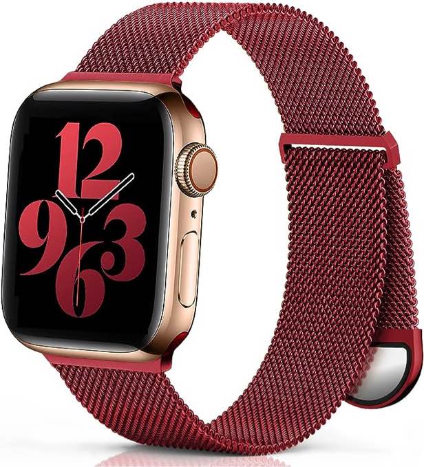 assorted Red metallic Apple Watch bands