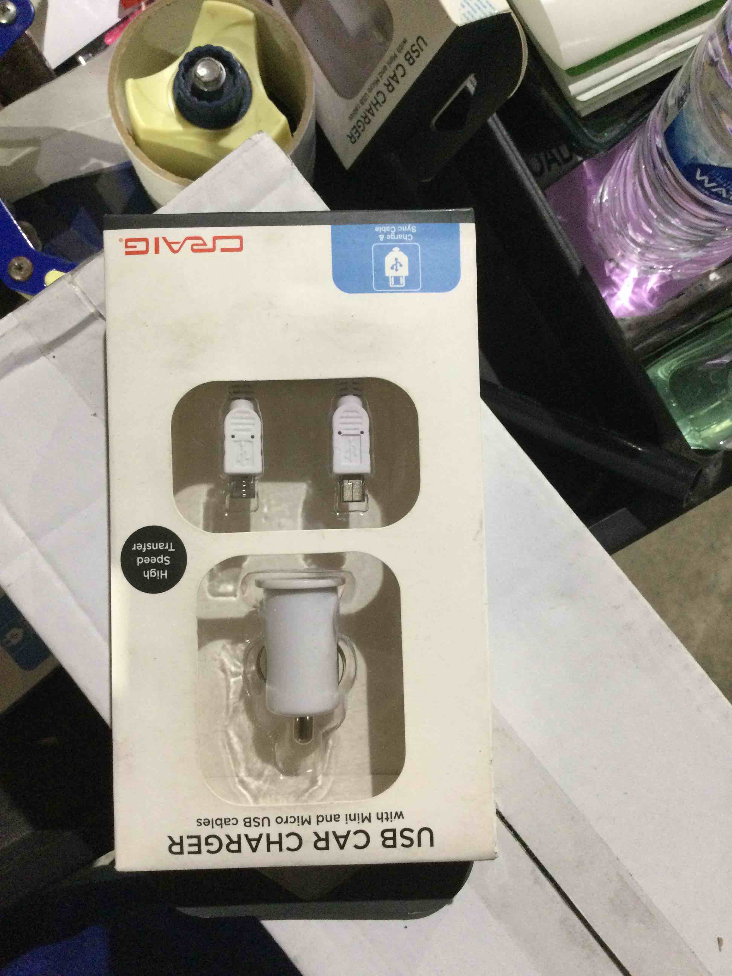 Craig Electronics 3.3' Car Charger for Most USB  Audio Devices - Retail Packaging - 