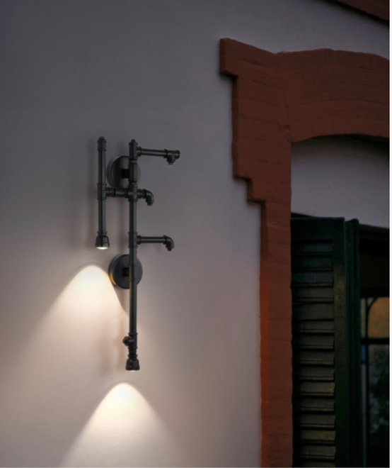 JTYQEISW Modern Outdoor Wall Sconce LED Industrial Porch & Patio LightsWall Light IP65 Iron Exterior Lights Fixtures Retro Rustic Wall Lamp for Living Room,Courtyard, Garage,Terrace