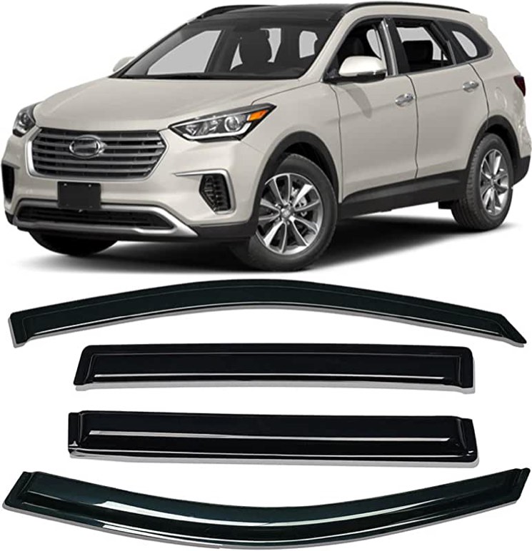 window visors for Hyundai Santa Fe 2018-2023