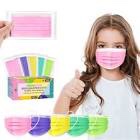 XDX Kids Face Mask Individually Wrapped-50 PCS Disposable Colorful Mask for Boys and Girls-Soft on Skin, 3 Ply - 5.7” x 3.74” Children's Size – for Childcare, School, Daily Use