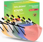 HALIDODO Kids KN95 Masks for Children, 40 Packs 5-Ply Protective KN95 Kids Face Mask Disposable with Adjustable Ear Loop, Filter Efficiency?95%, Breathable, Comfortable, Morandi Multi Color