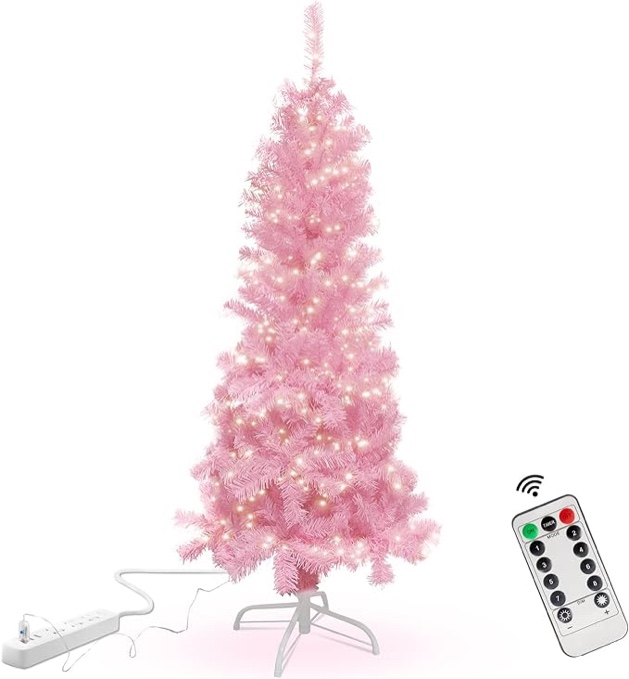 Pink 4.5 ft Christmas Tree